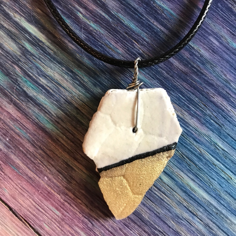 Sand Dollar & Sea Glass Necklaces.